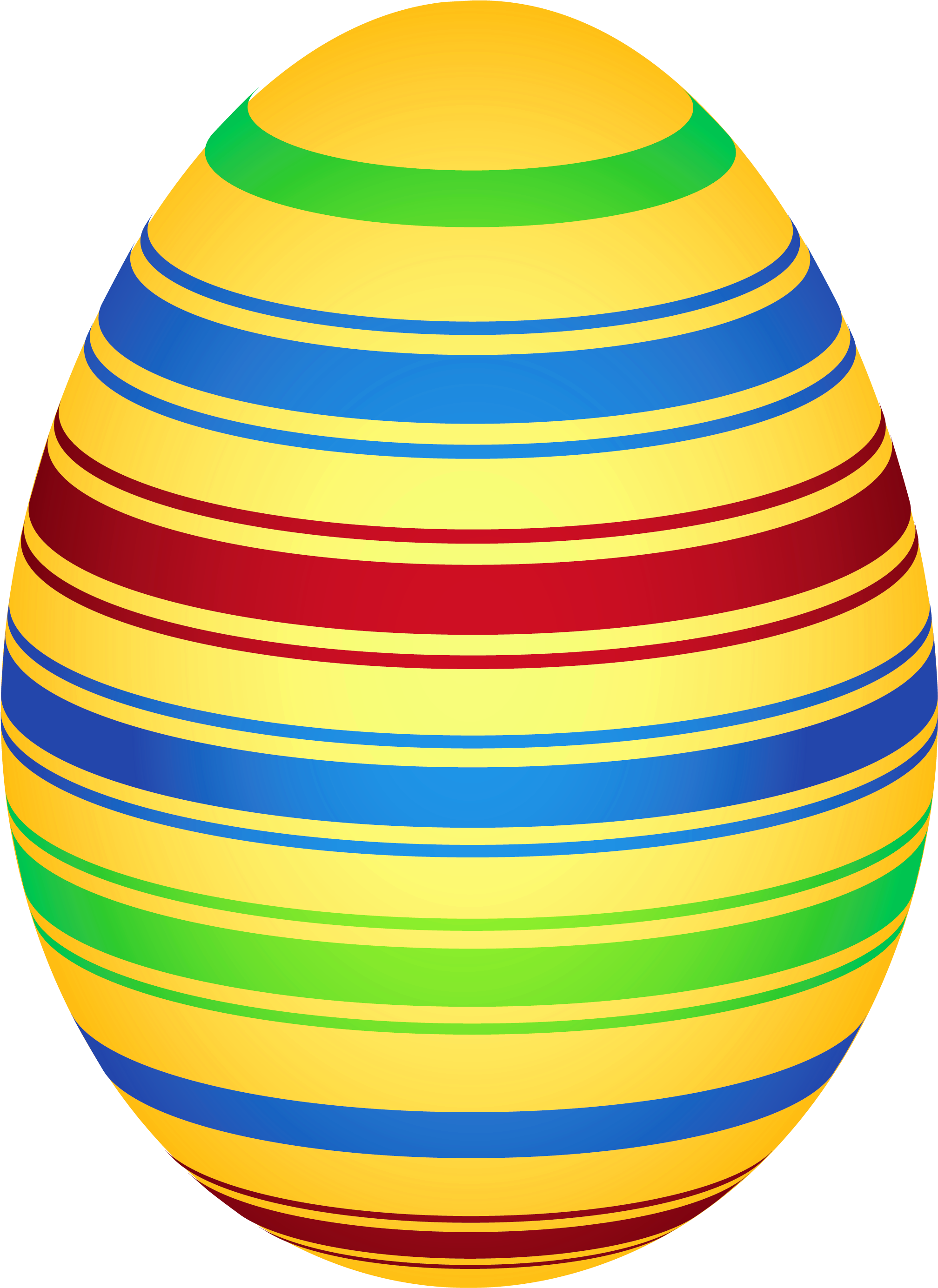 Yellow Colorful Easter Egg Png Clipairt Picture - Easter Egg - Free ...