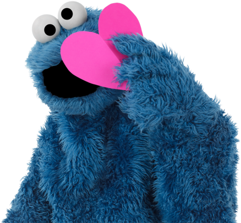 Download Cookie Monster, Heart, And Monster Image - Cookie Monster With ...