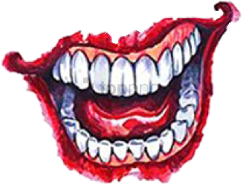 Report Abuse - Joker Smile Hand Tattoo - Free Transparent PNG Download ...