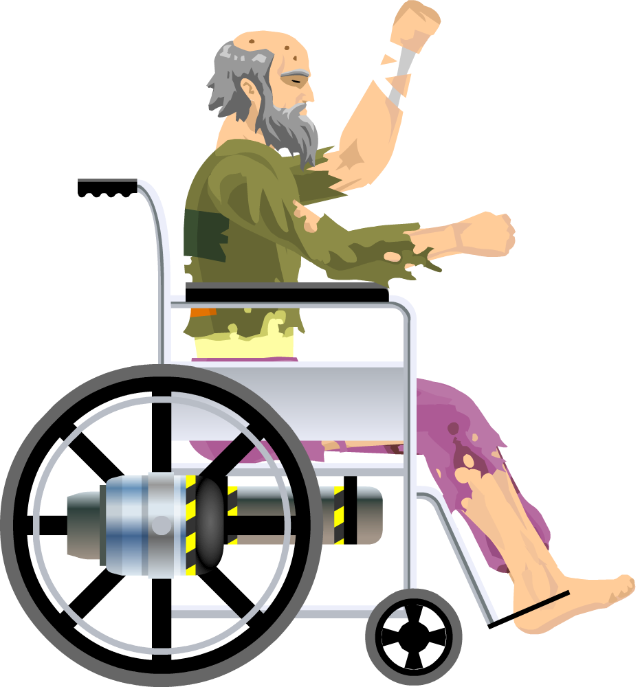 Download Wheelchair Guy Happy Wheels Characters Png Image With No Background Pngkey Com