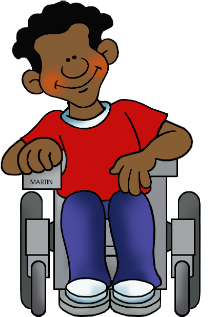 Student In Wheelchair - Person In Wheelchair Clipart (502x648), Png Download