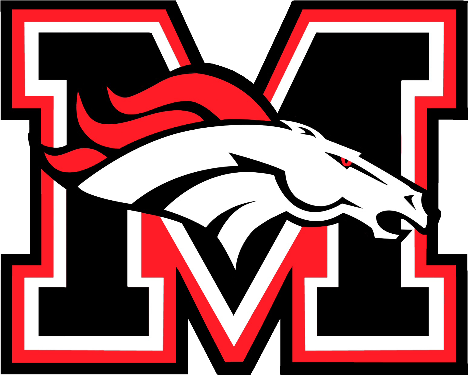 Broncos Football Clipart At Getdrawings - Mustang Broncos (1800x1800), Png Download