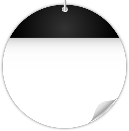 Download Calendar Black Circle - Calendar Date Icon Png PNG Image with No  Background 