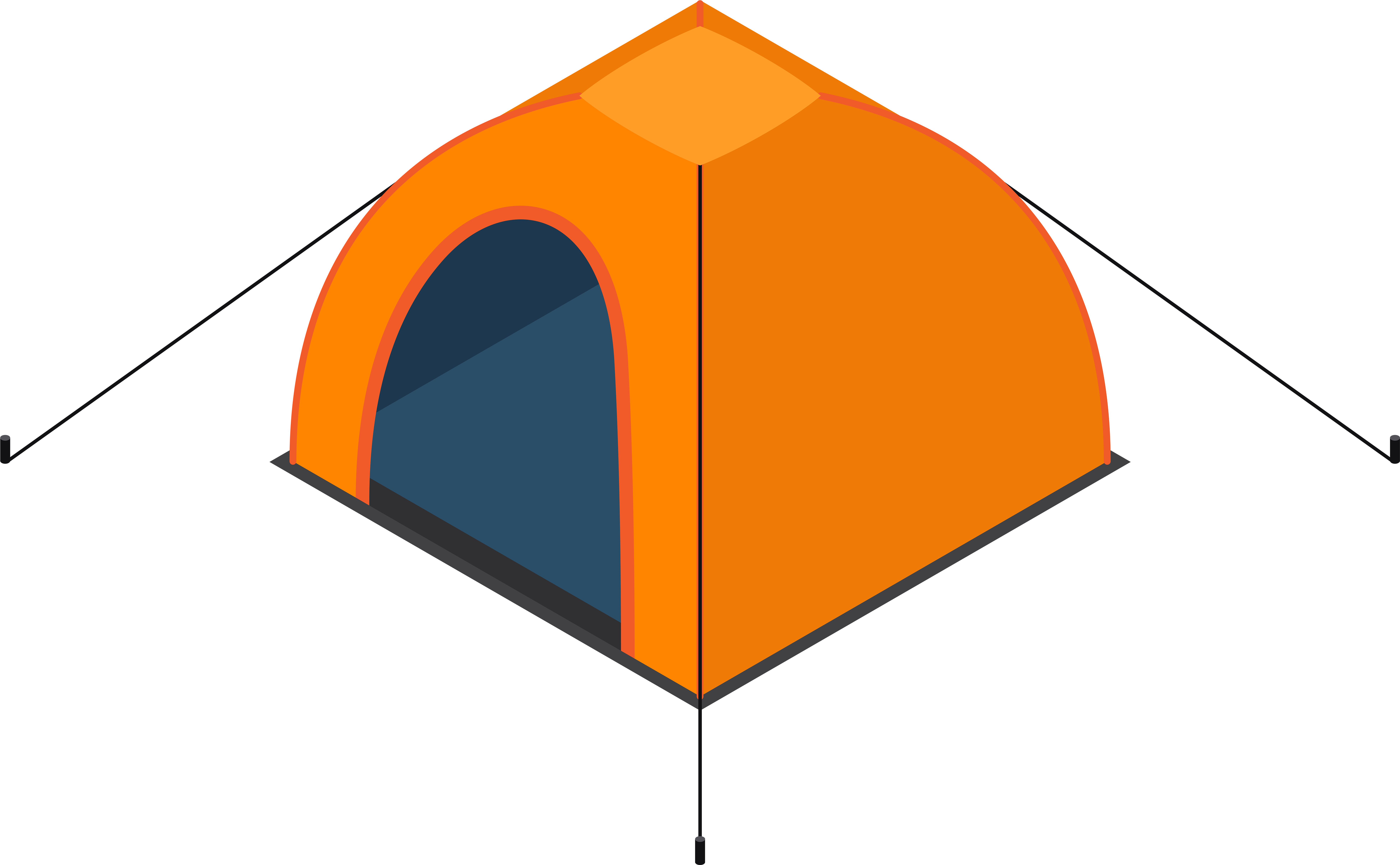 Tent With Transparent Background (8000x4941), Png Download