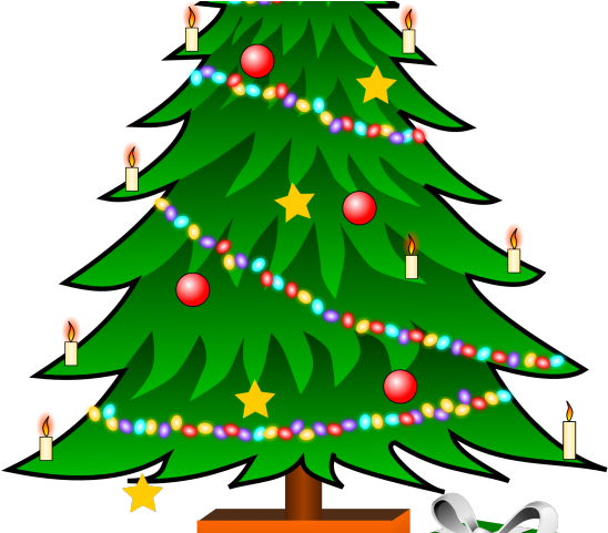 Cartoon Christmas Tree Christmas Tree Clipart Transparent Background