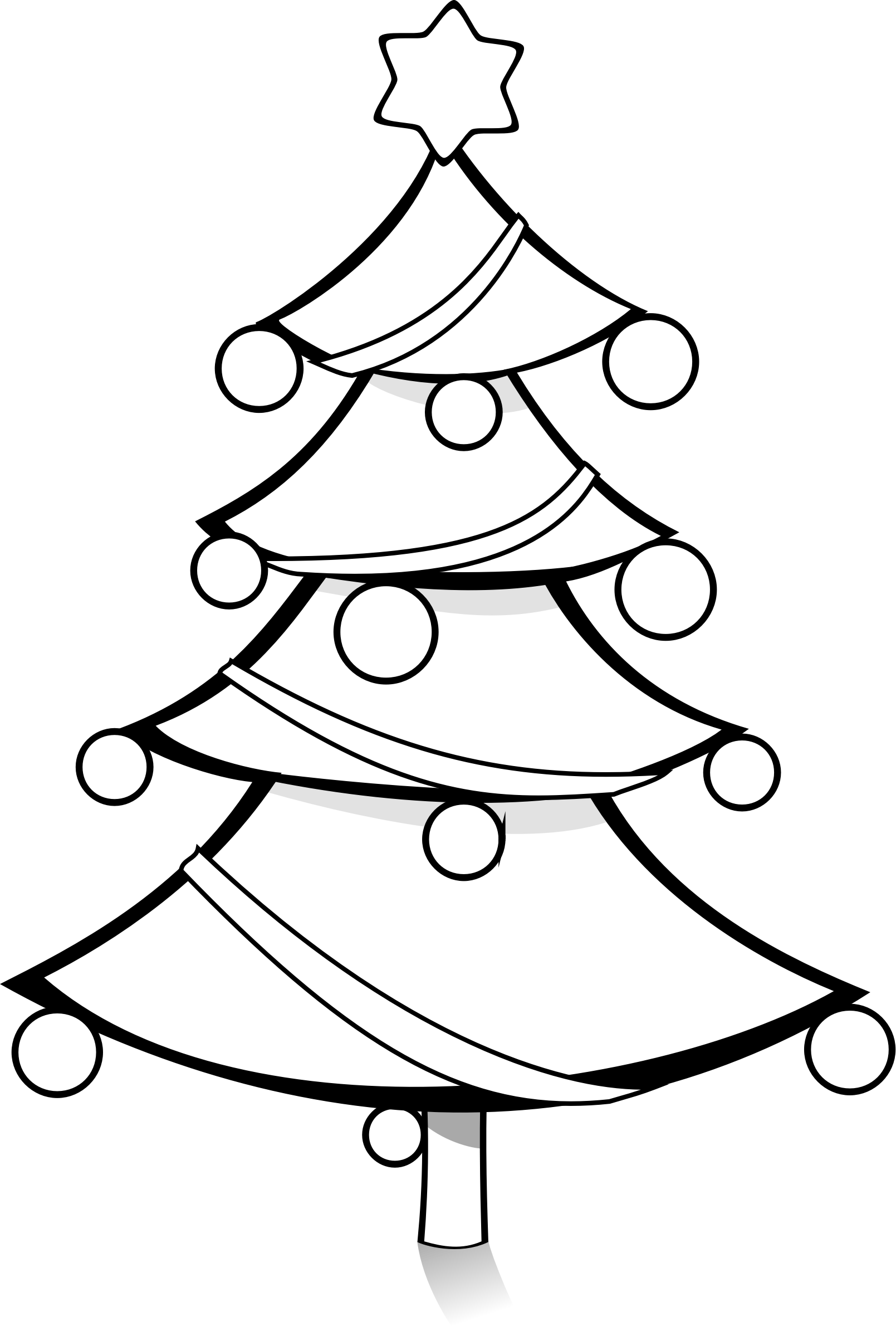 View 6 Clipart Black And White Christmas Tree - casequotehaven