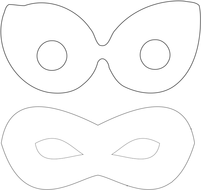 Superhero Mask Drawing Black And White - Superhero Mask Png Small ...