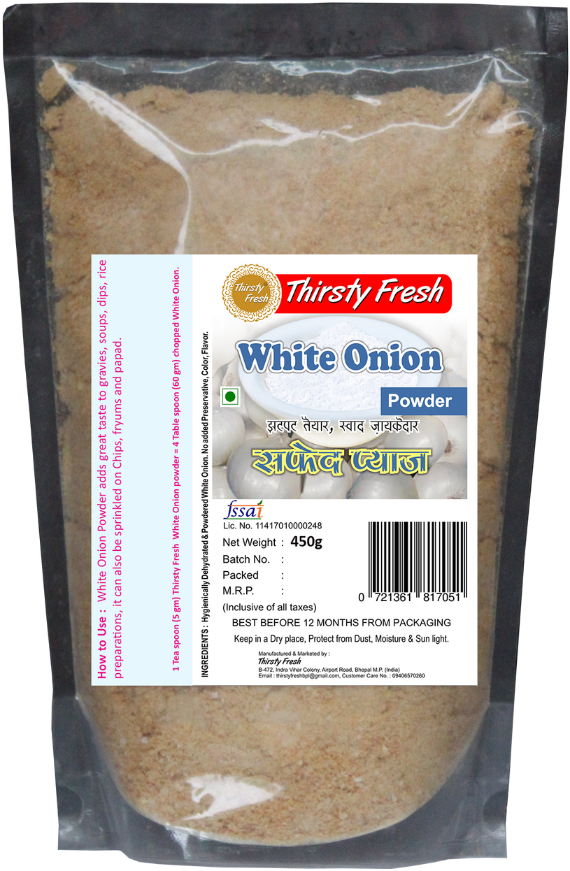 White Onion Powder 450g - Ginger (823x1280), Png Download