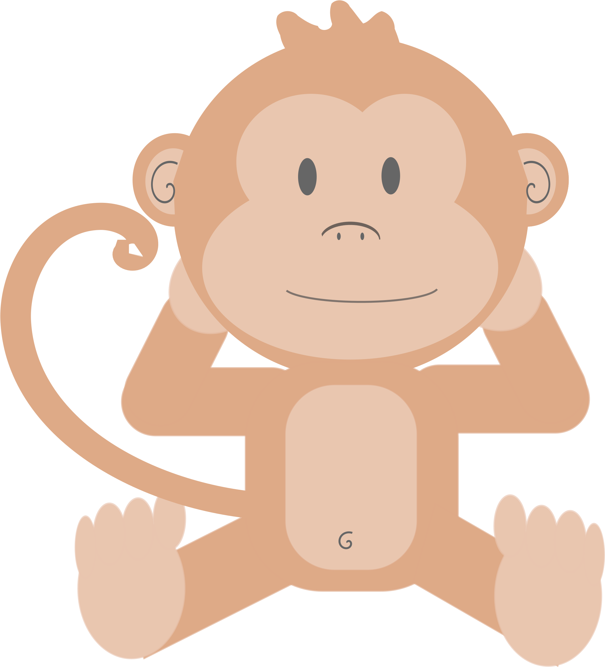 Download This Free Icons Png Design Of Cartoon Monkey Without Png Image With No Background Pngkey Com