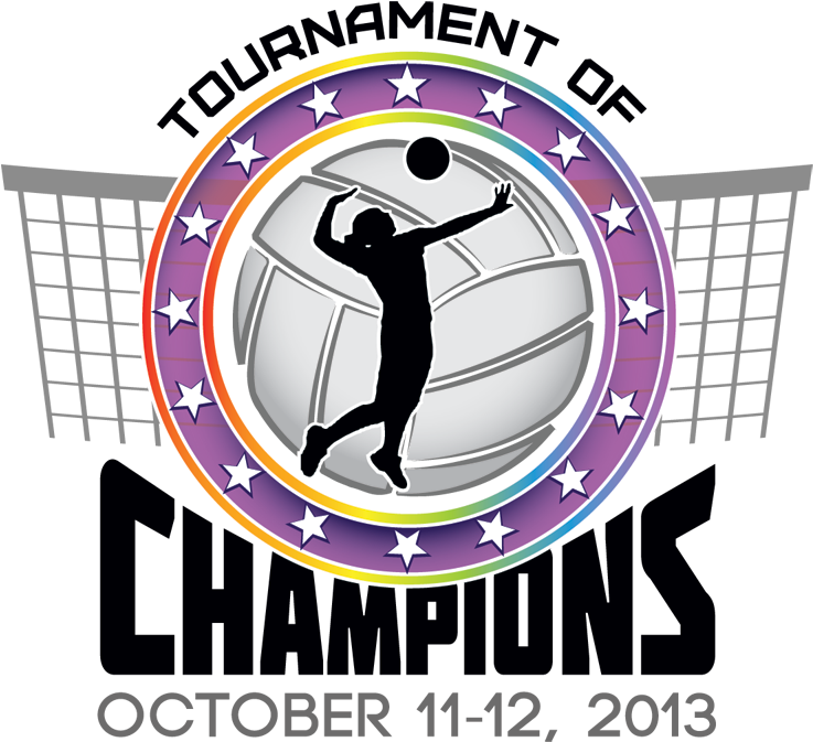 Volleyball logo modern professional typography Vector Image