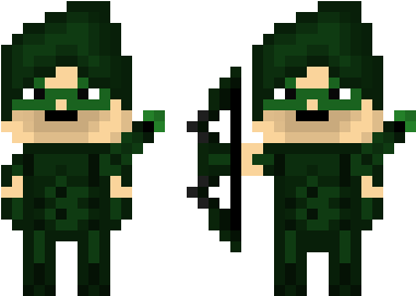 Green Arrow - Green Arrow Pixel Art Transparent - Free Transparent PNG ...