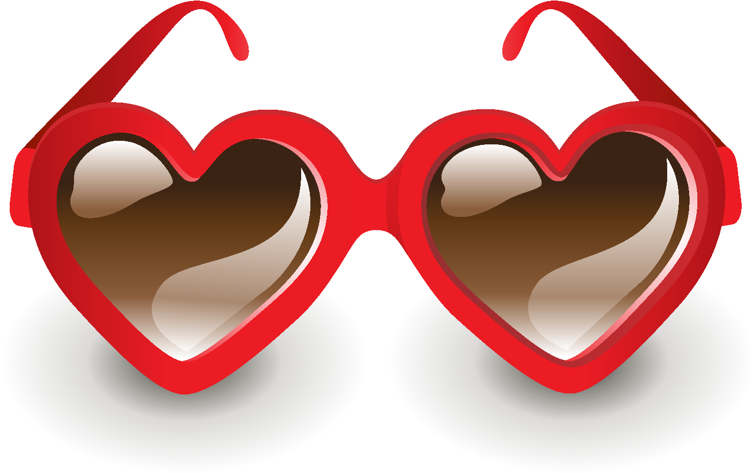 Heart Shaped Glasses PNG Transparent