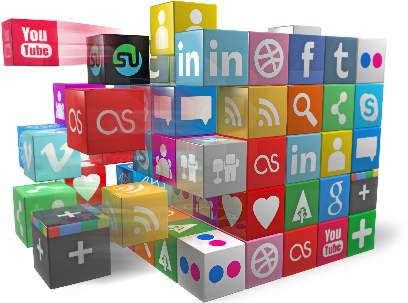 Download Social Media Flying Cubes Concept 1png 36 Immutable Rules Of Social Media Dia Influencer Png Image With No Background Pngkey Com