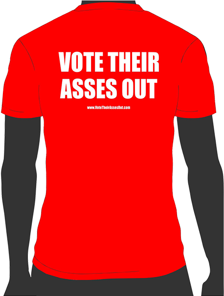 Red T-shirt - Vote Red (500x604), Png Download