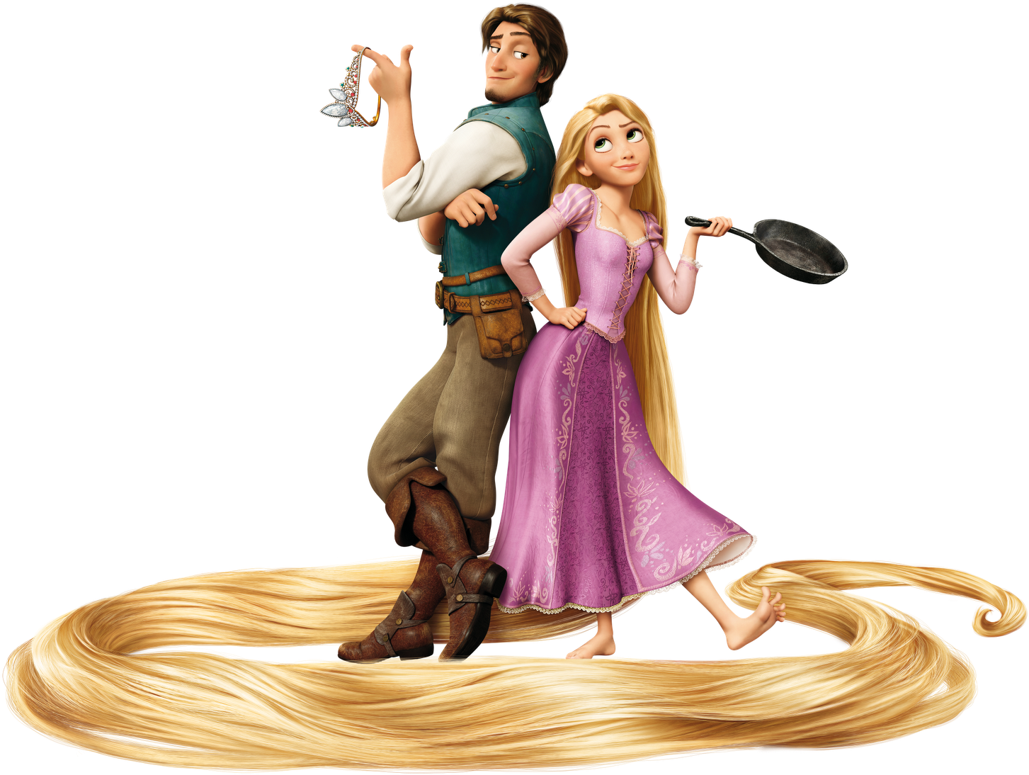 Download Flynn And Rapunzel - Rapunzel Y El Principe PNG Image with No ...