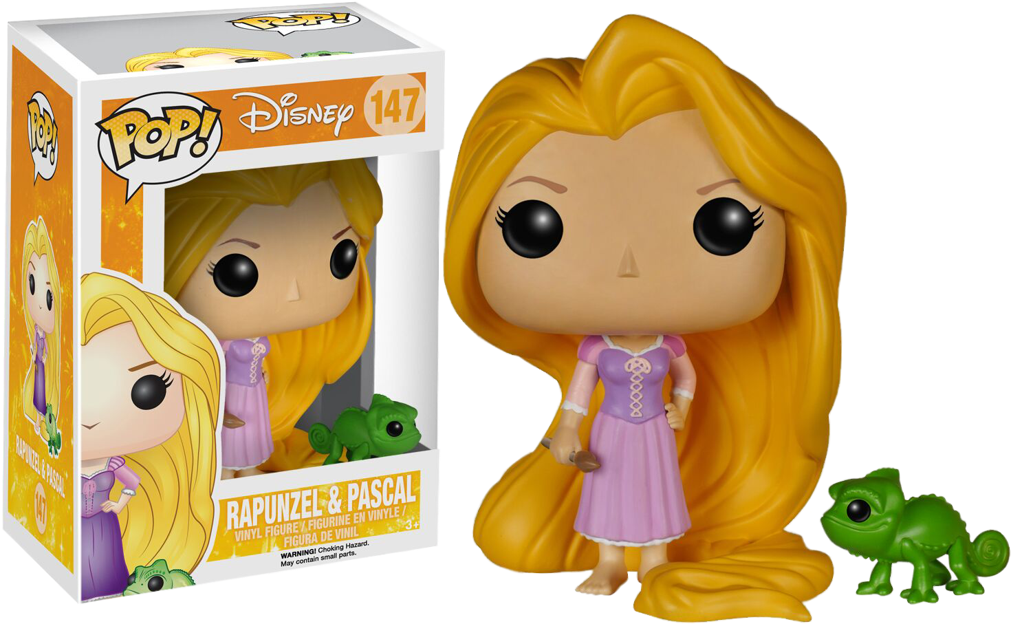 Disney Tangled Rapunzel And Pascal Pop! Vinyl Figures (1500x960), Png Download