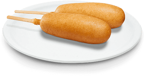 Download Corndog Corn Dog On A Plate Png Image With No Background Pngkey Com