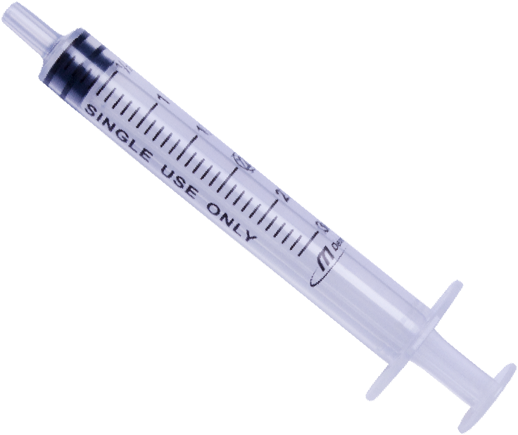3ml Luer Slip Syringe Without Needle - Luer Taper (856x748), Png Download