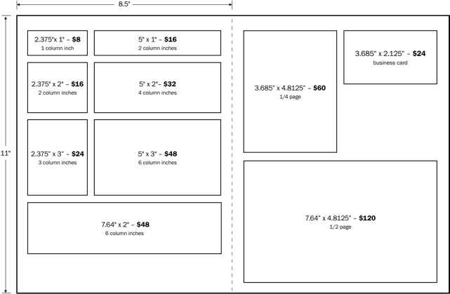 Download The Schematic Below Shows Our Most Popular Ad Sizes ...