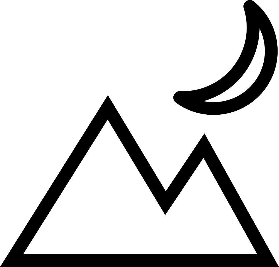 Images Interface Symbol Of Mountains Like Pyramids - Mountain And Moon ...