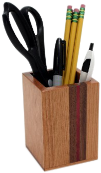 Striped Pencil Holder - Pen And Pencil Holder Png - Free Transparent ...