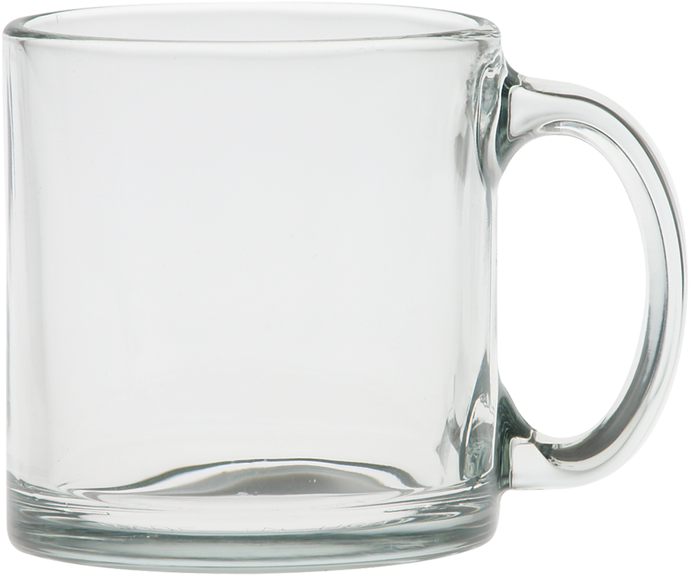 View Blank Image Oz Clear Glass Coffee Mug Deep Etched Free Transparent Png Download