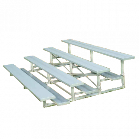 4 Row Low Rise Standard Non-elevated Bleacher With - Bleachers Png ...