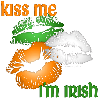 Download Share This Image - Kiss Me, I'm Irish Shower Curtain PNG Image ...