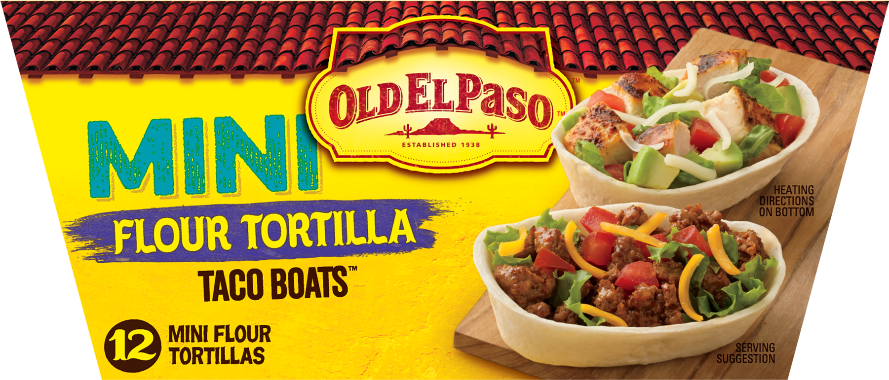 Download Old El Paso Mini Soft Taco Boats Shells Png Hard Shell - Old El  Paso Soft Taco Dinner Kit 12.5 Oz PNG Image with No Background - PNGkey.com