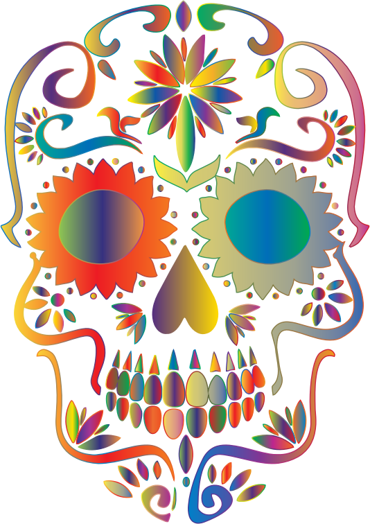 Sugar Skull Clipart Transparent Background - Sugar Skull No Background ...