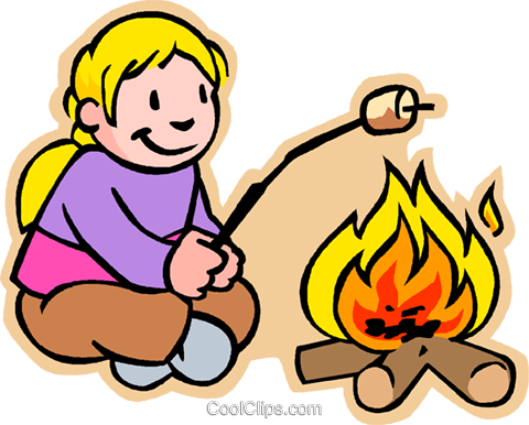 Download Picture Library Stock Marshmallow At Getdrawings Com Clip Art Girl Camping Png Image With No Background Pngkey Com