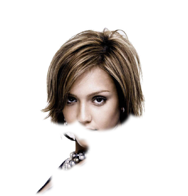 Download Balao De Dialogo Jessica Alba With Short Hair Png Image