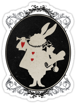 Download Alice In Wonderland White Rabbit Silhouette - White Rabbit PNG ...