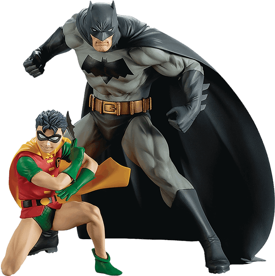 Download Dc Robin Png - Kotobukiya Dc Comics Batman & Robin Artfx+ Statue  PNG Image with No Background 