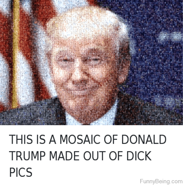 Donald Trump Mosaic (589x600), Png Download