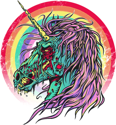 Unicorn Zombie - Zombie Unicorn - Free Transparent PNG Download - PNGkey