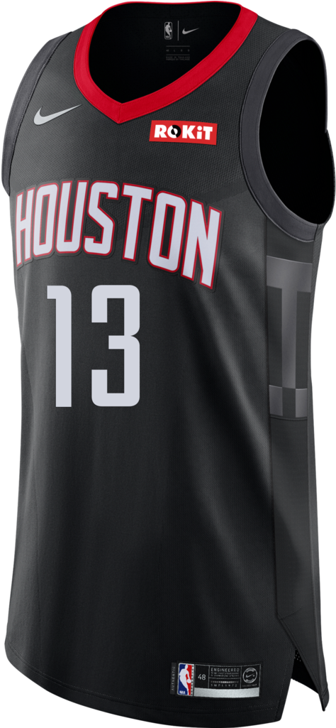 Download Houston Rockets Nike James Harden Statement Edition - Houston Carmelo Anthony Jersey PNG Image No Background - PNGkey.com