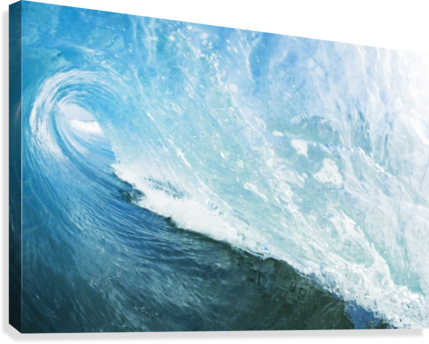 Download Blue Ocean Wave Canvas Print - Printscapes Wall Art: 36