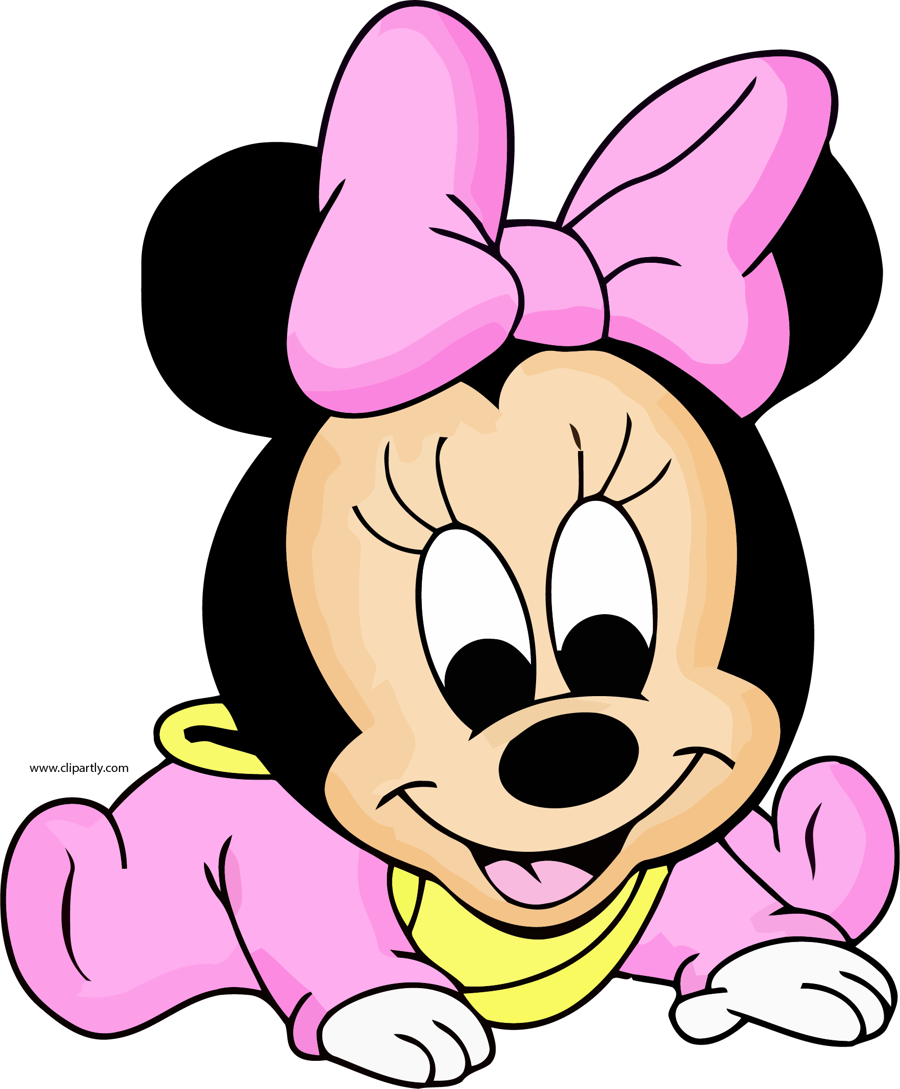 Baby Minnie Cute Clipart Png - Cartoon Baby Minnie Mouse - Free ...