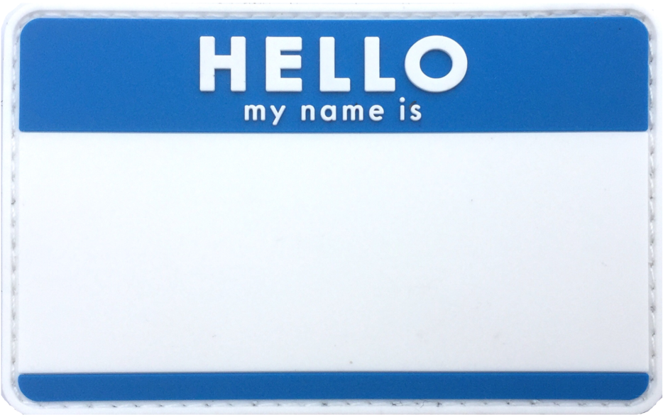 Download Blank Hello Name s My Name Is Icon Png Image With No Background Pngkey Com