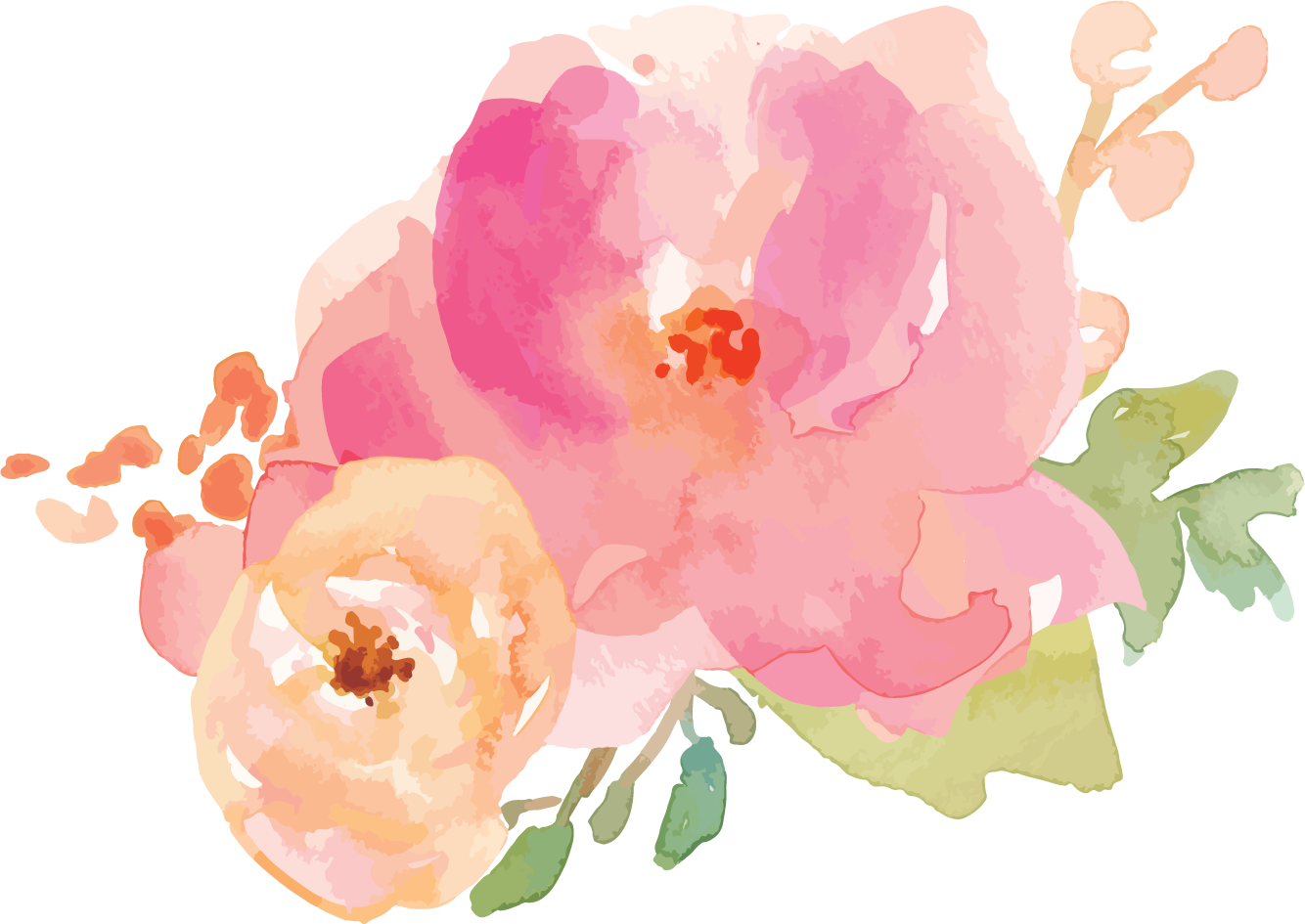 Download Border Flowers Watercolor Painting - Flower Border Pastel Png PNG  Image with No Background - PNGkey.com