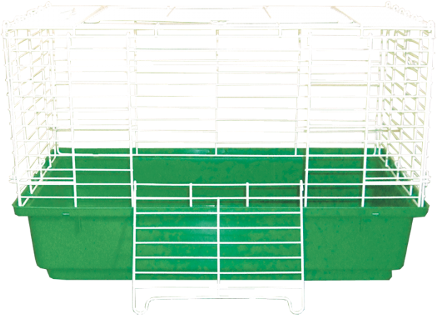 green rabbit cage