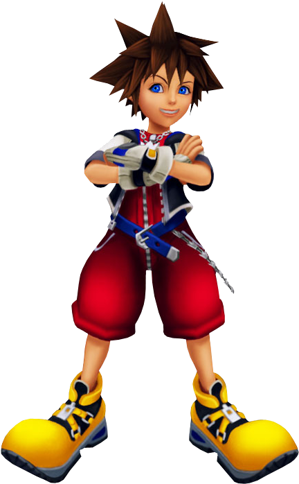 Sora Sora Kingdom Hearts Model Free Transparent Png Download Pngkey