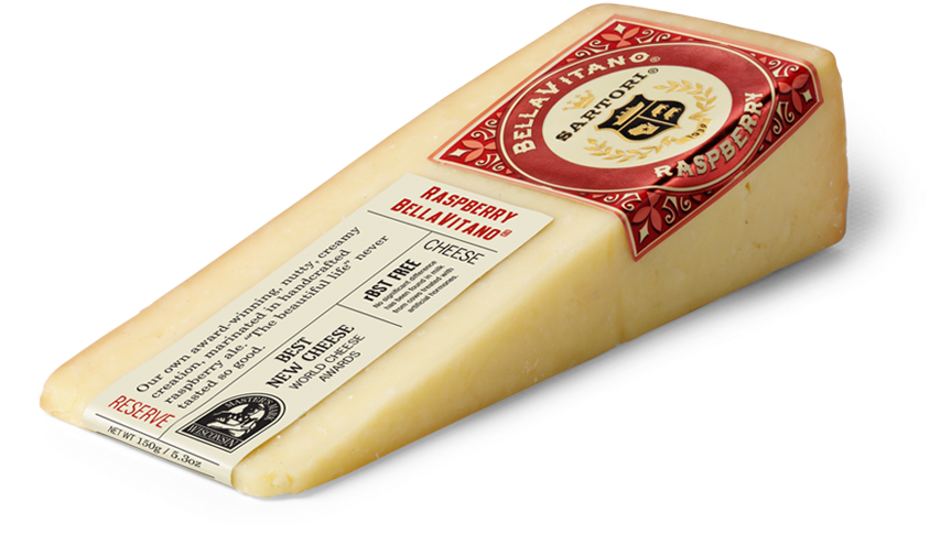 Sartori Company Raspberry Bellavitano Cheese Wedge - Free Transparent ...