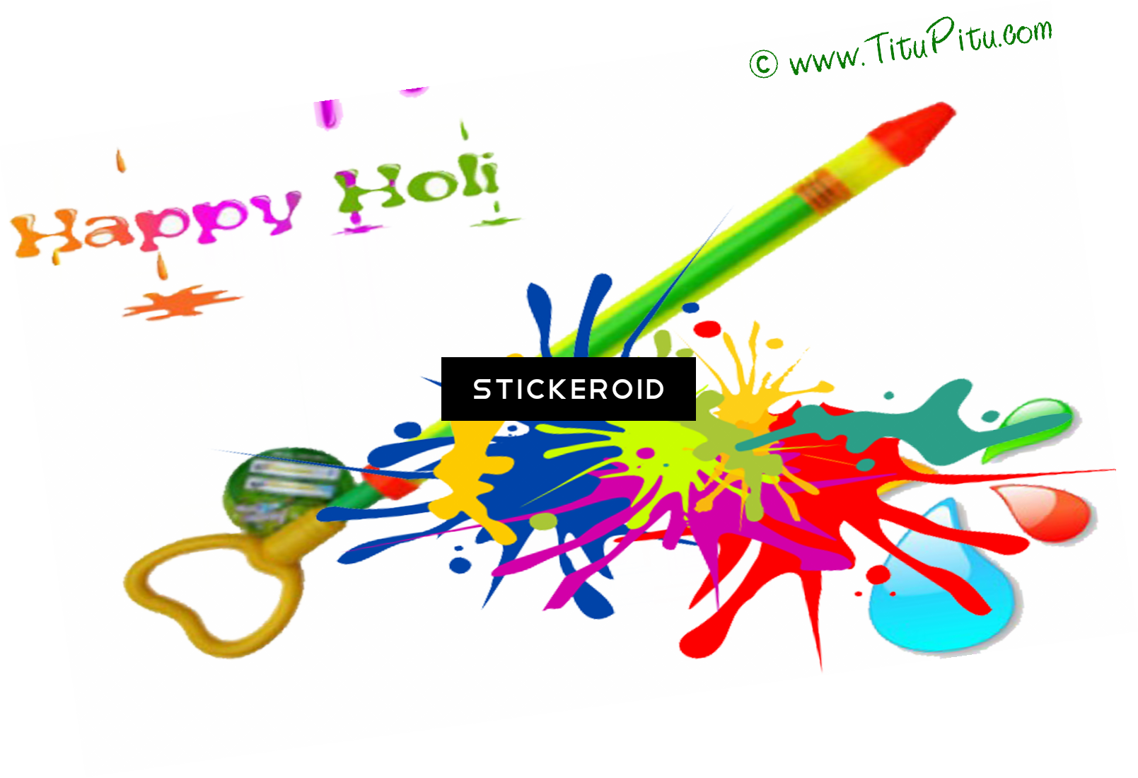 Download Holi Pichkari PNG Image with No Background 