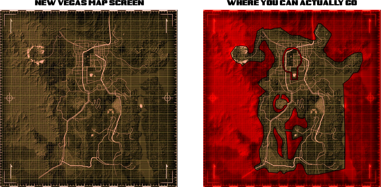 Фоллаут нью вегас карта со всеми локациями