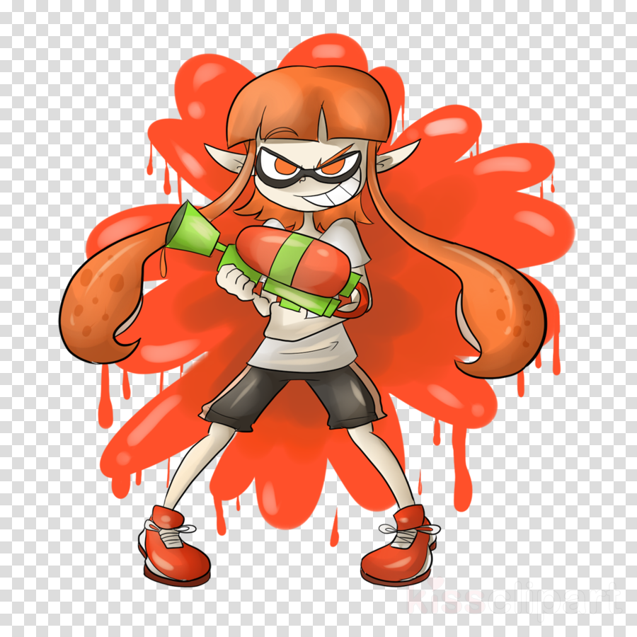 Download Orange Inkling Clipart Splatoon 2 Super Smash Bros - Orange ...