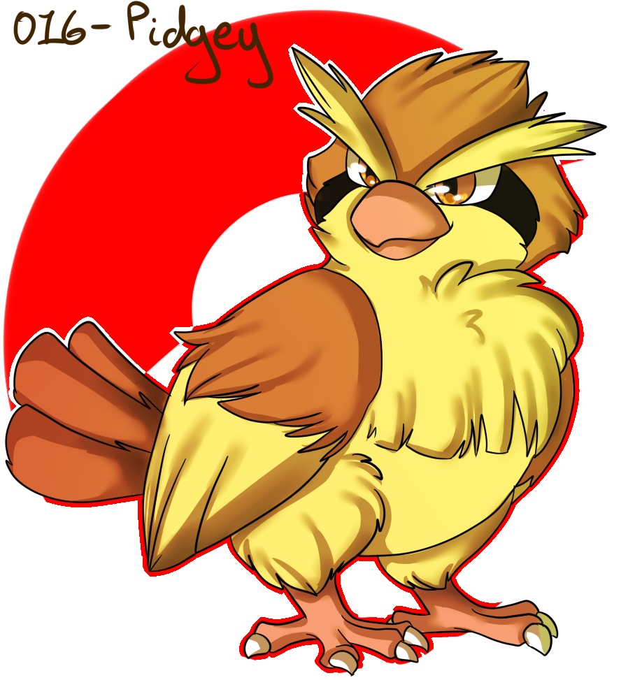 Download 016- Pidgey - Cartoon PNG Image with No Background - PNGkey.com