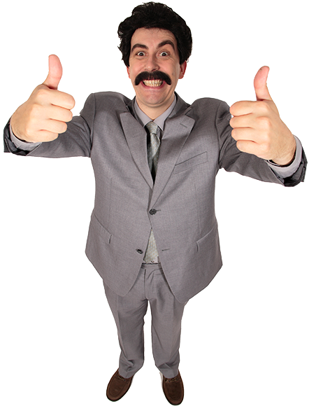 Download Thumbs Up Borat Png PNG Image with No Background - PNGkey.com