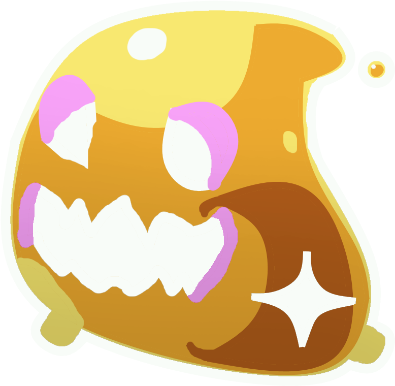 Spooky Clipart Slime - Slime Rancher Gold Tarr - Free Transparent PNG ...